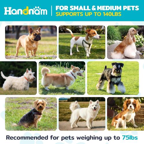 Dog Bath Tub, Portable Dog Washing Bathing Station, Elevated Foldable Dog Bath for Shower and Grooming, 3 Adjustable Height Pet Tub for Small and Medium Size Dogs, Indoor and Outdoor (Patent Design)