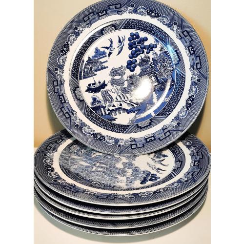 Blue 11 Dinner Plates - Set of 6