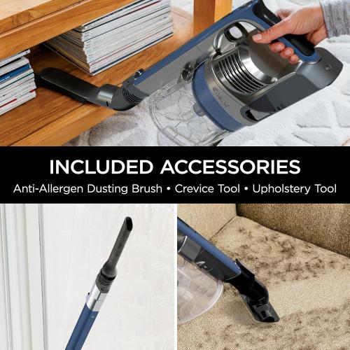 Shark Cordless Pet Plus Vacuum with HEPA Filter, Powerful Suction, Lightweight, 40min Runtime, Anti-Allergen Complete Seal, PowerFins, Self-Cleaning Brushroll, for Carpets & Hardfloors, Blue, IZ361H