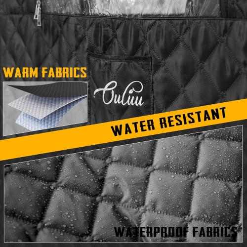 ouluu Portable Sauna with Red Light - Steam Sauna for Home, Folding Chair, Remote Control, 2.6’ x 2.6’ x 6.0’, Black