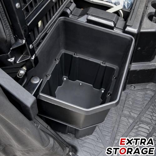 SAUTVS Under Seat Storage Box for Polaris Ranger 1000/XP 1000/Crew/Diesel 2018-2025, Poly Underseat Combined Storage Bin, Replace #2882910
