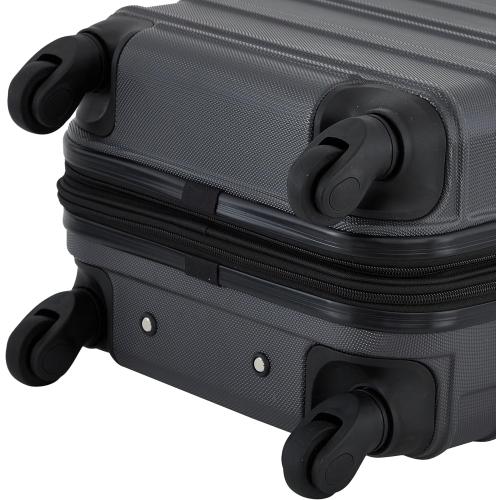 Travelers Club Phoenix Luggage, Blackened Pearl, 22-Inch Carry-On