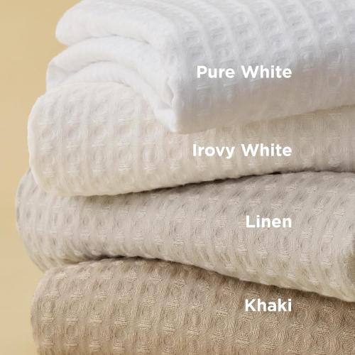 Bedsure Luxury Waffle Duvet Cover King Size - Textured Duvet Cover Set, Soft, Breathable Bedding Set (104x90) with 2 Pillow Shams for All Season, Khaki, Comforter Not Included