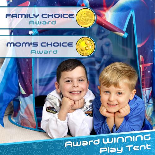 W&O Rocket Ship Play Tent with Blast Off Button - Ultimate Spaceship Tent with Captivating Space Sounds - Perfect for Indoor & Outdoor Adventures