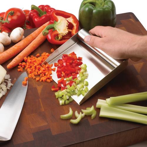 Chef's Planet Bench Scraper Kitchen Tool - Food Scoop, Dough Scraper and Prep Taxi - Perfect Kitchen Gadget and Baking Tool For The Professional Chef