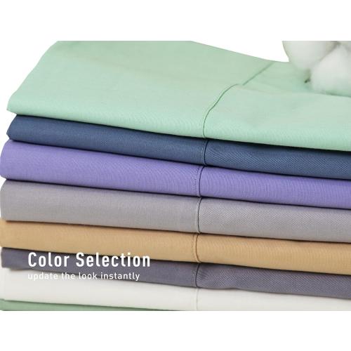 Sunflower King Pillowcases Set of 2, 100% Cotton Pillow Cases, Lagoon