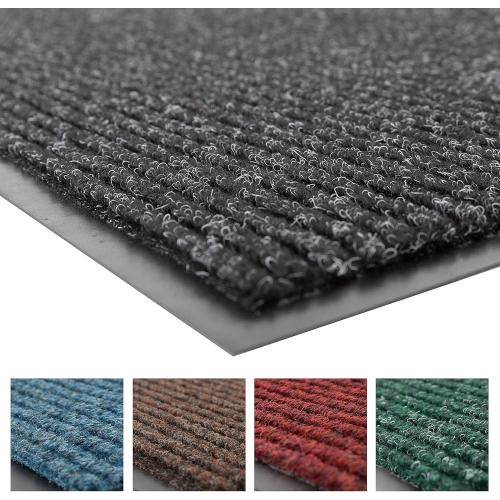 Notrax 109 Brush Step Carpeted Indoor/Outdoor Entrance Mat for Home or Office, 3' X 5', Absorbent Slip Resistant Heavy Duty Entry Mat, Charcoal, 109S0035CH