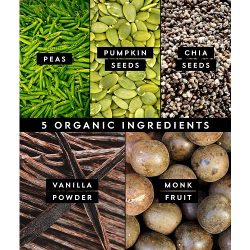 Truvani Vegan Pea Protein Powder | Vanilla | 20g Organic Plant Based Protein | 1 Serving | Keto | Gluten & Dairy Free | Low Carb | No Added Sugar