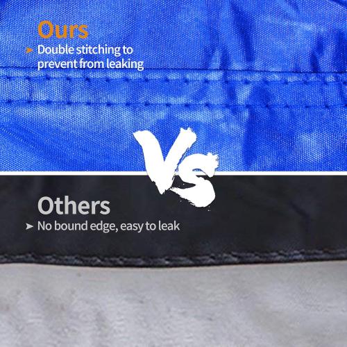 iCOVER Trailerable Boat Cover- 17'-19' Heavy Duty Waterproof Tarp Covers with Storage Bag, Fits V-Hull, Fish&Ski, Pro-Style, Fishing, Runabout, Bass Boats, up to 17ft-19ft Long X 96 Wide