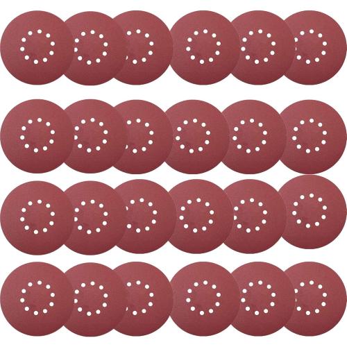 50 PCS 9-Inch 10-Hole Hook-and-Loop Sanding Discs for Drywall Sander -10 Pack Each of 60 80 120 150 240 Grits Sander Paper