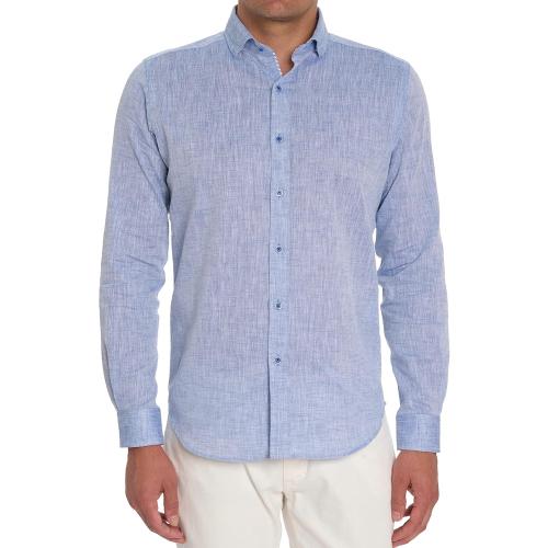 Size Medium Color Bleu Lafaurie Mens Barbade Shirt