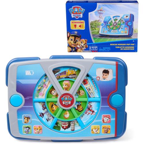Paw Patrol Academy Rescue Mission Pup Pad, Interactive Toy with Lights, Sounds & Music, Pretend Play Kids Toys for Boys & Girls Ages 3 and Up