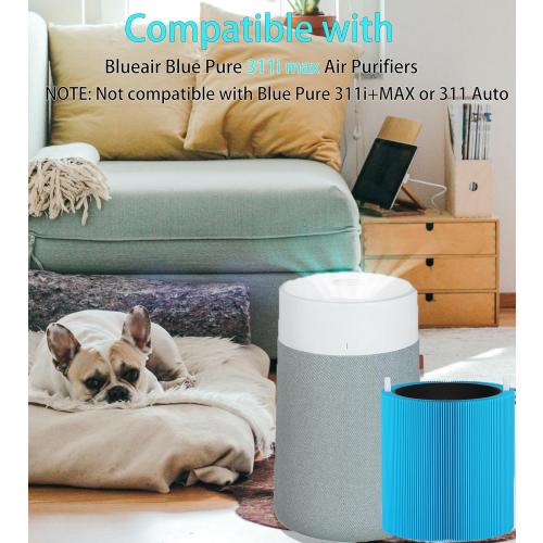 311i MAX AllergenBlock Replacement filter Compatible with Blue Pure 311i Max AllergenBlock Air Purifier,Premium Filter & Activated Carbon Filter-F3MAX AllergenBlock Filter,2 pack