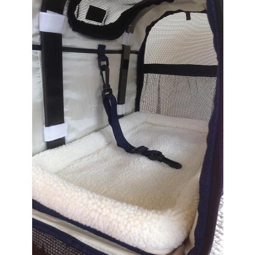 6-in-1 Sturdy Pet Carrier Backpack, Front Pack, Shoulder Bag, Pet Hand Bag, Car Seat Crate, Soft-Sided pet Carrier, Small Dog & Cat Travel Carrier, Size Medium for Pets 14-16 Long