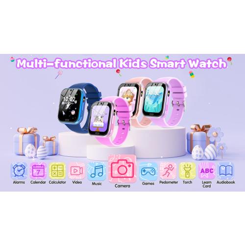 4G Kids Smart Watch for Boys Girls GPS Tracker, Children Watches Phone Call