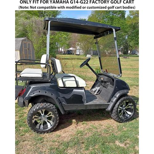 SAUTVS Front and Rear Fender Flares Compatible with Yamaha Golf Cart G14 G16 G19 G20 G22 Accessories, Mud Flaps Mud Guards for Yamaha Standard and Unmodified G14-G22 Golf Carts Bodies Only, 4PCS