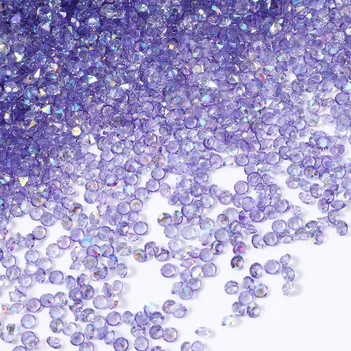 Fake Small Diamond, Acrylic Diamonds Crystal Beads Vase Filler for Table Scatter, Party Favor, Wedding Decoration, Photography Props, DIY Crafts(Purple Ab,3MM)