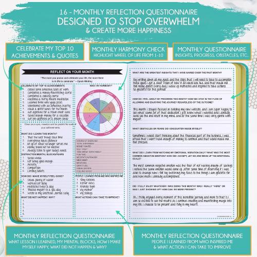 2025-2026 Planner Weekly and Monthly | 16-Month Life Planner to Increase Focus & Productivity | Reduce Overwhelm & Achieve Your Biggest Goals | Include Gift Box & Stickers | Sep 2025-Dec 2026