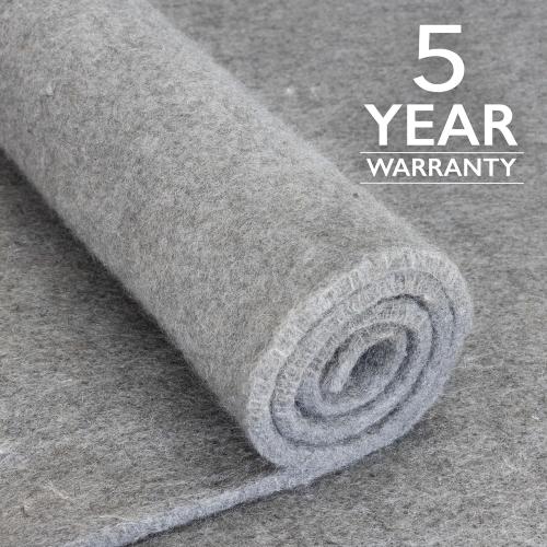 RUGPADUSA - Eco-Plush -  Thick - 100% Felt - Premium Cushioned Rug Pad - Available in 3 Thicknesses, Many Custom Sizes