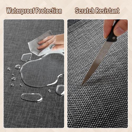 Wansimoo Office Chair Mat for Hardwood and Tile Floor, 36x55 Floor Mat, Heavy Duty Computer Gaming Chair Mat, Anti-Slip, Non- Curve, Desk Chair Mat,Floor Protector for Home Office(Black)