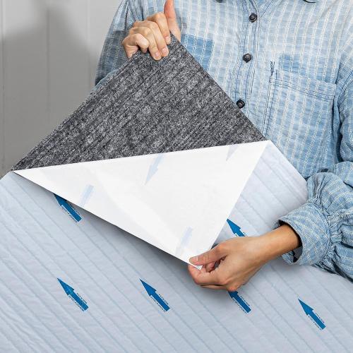 Mohawk Home 24 x 24 Indoor/Outdoor 0.25 Pile Height, Peel and Stick Carpet Tile, Grey Polyester, (15 Tiles) (60 sqft/Box)