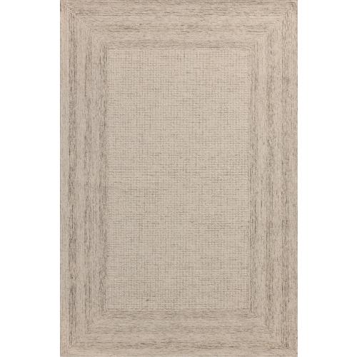 Loloi Amber Lewis Windsor Collection WIN-01 Ivory/Stone 2'-3 x 3'-9 Accent Rug