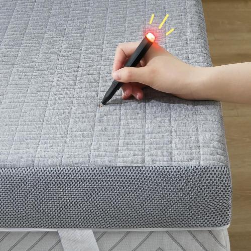 SINWEEK 2 Inch Mattress Topper Twin Size, Soft Memory Foam for Back Pain Relief, Breathable Bed Topper with Grey Cover, CertiPUR-US Certified