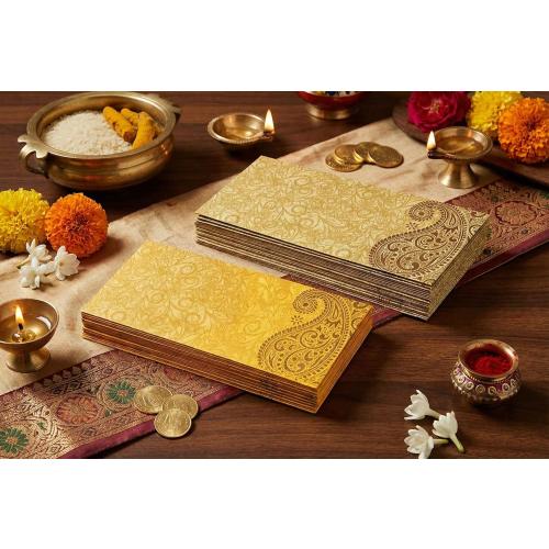eSplanade Money Gift Envelopes Lifafa - Multi Color Pack of 50 - Perfect for Weddings, Invitations, Photos, Graduation, Baby Shower