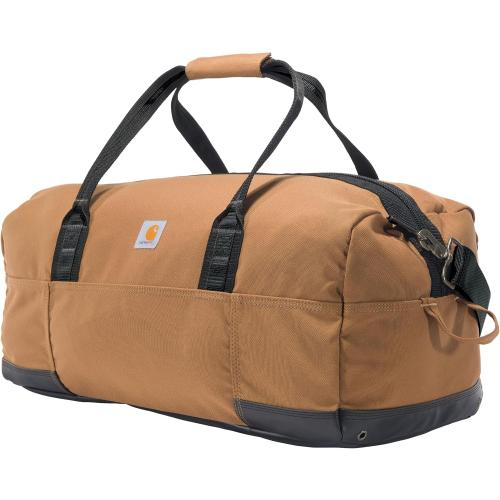 Color brown Carhartt Classic Duffels, Heavy-Duty Bag for Jobsite, Gym and Travel