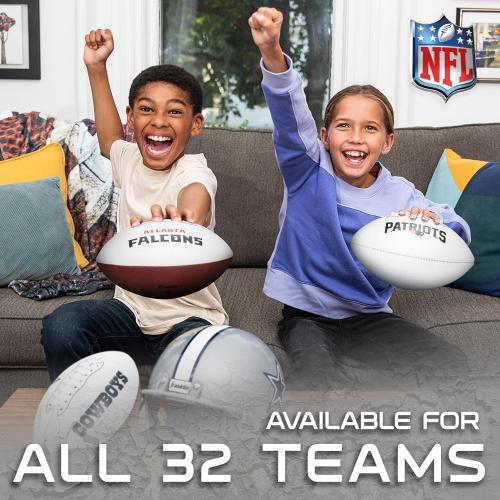 Franklin Sports NFL Autograph Football - Official Size White Panel Souvenir Football for Autographs   Signatures - NFL Team Fan Shop Memorabilia