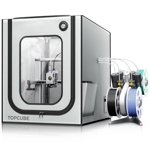 3D Printer Enclosure for Bambu Lab A1, Large Size Enclosure with LED Light, Fireproof Waterproof Dustproof Noise Reduction Constant Temperature 3D Printer Cover, 550x670x600MM