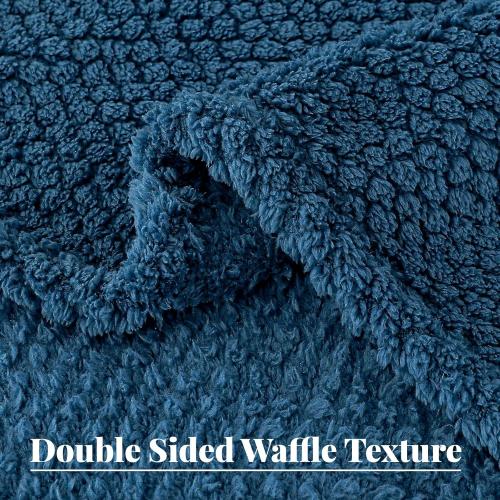 large Fuzzy  Blanket for Bed, Fluffy Soft Jacquard Blankets for All Season, Lightweight and Cozy