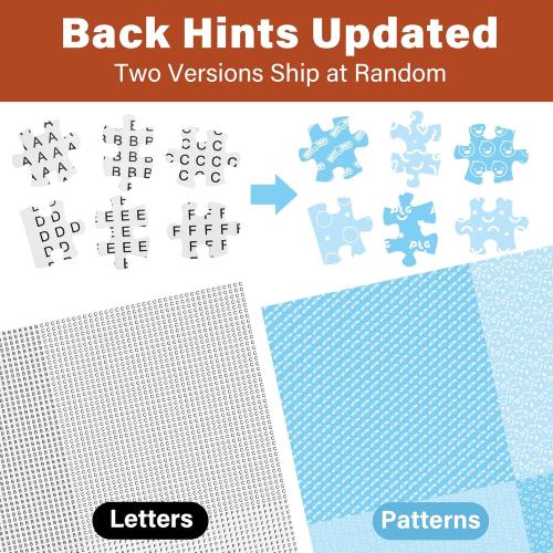 BenBen Puzzles for Adults 1000 Pieces, Bird Crochet, Jigsaw Puzzles with Letters or Patterns on Back, Challenging Puzzles for Family Game Night Home Décor