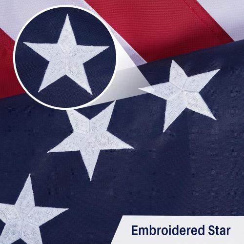 AMZFLAG 2026 250 Anniversary USA Flag 3X5 ft, Embroidered 1776 2026 American Betsy Ross Flags for 250th Anniversary Outside, Bennington 13 Colonies US 250 American Flag with 2 Brass Grommets