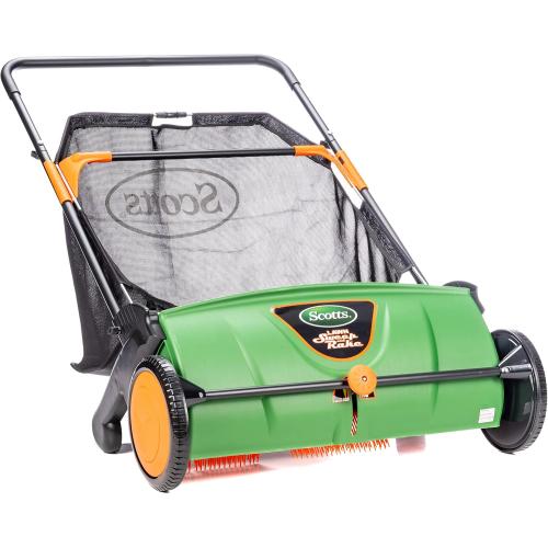 Scotts Outdoor Power Tools LSW70026S 26-Inch Push Lawn Sweeper, Black/Green