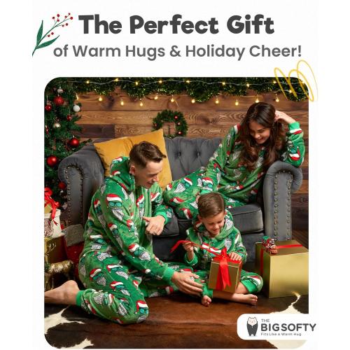 Size XL The Big Softy Family Christmas Onesies Adult & Kids - Christmas Onesies Pajamas - Christmas Kid & Adult Onesie Pajamas