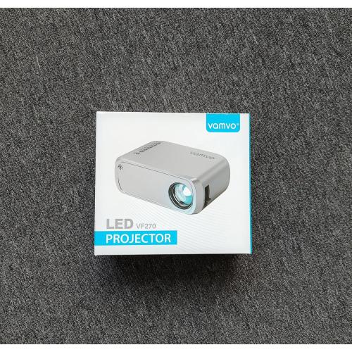 Vamvo Mini Projector with WiFi and Bluetooth 4K Support, Native 1080P Portable Outdoor Smart Projector, Mirror Screen with Android/iOS/PC Compatible with PC/PS5/Phone/TV Stick (Silver)