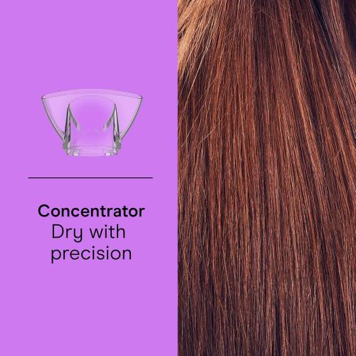 Conair Double Ceramic Hair Dryer, 1875W Blow Dryer with Diffuser and Concentrator, Ionic Conditioning, 3 Heat & 2 Speed Settings, Amazon Exclusive, White
