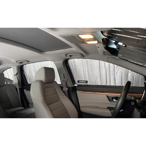 Side Window Front Seat Reflective Sunshade Custom Fit for 2017 2018 2019 2020 2021 2022 Honda CR-V CRV SUV, LX, EX, EX-L, EX-L Navi, Touring, UV Reflector Sun Protection Accessories (Set of 2)