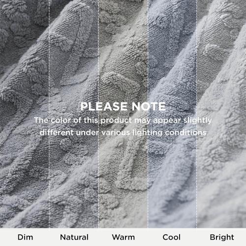 Bedsure Gentlesoft Sherpa King Size Blanket for Bed- Fleece Fluffy & Cozy Cable Jacquard Tufted for Women Gift, Thick and Warm Christmas Blanket for Winter, Grey, 108x90 Inches