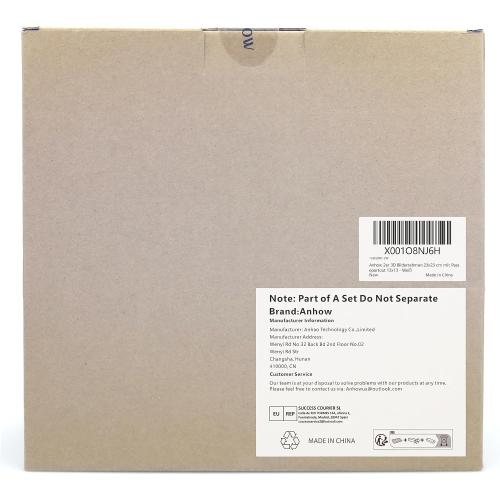 2pcs Shadow Box Frame, 9x9 3D Picture Frame with Cream-Colored Mat for 5x5 Photos, Shadowbox Display Cases with Real Transparent Glass - White/ 1.2 Inch Depth