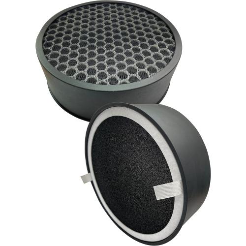 Comfort Zone Clean CZAPH132 Replaceable HEPA Filters w/Charcoal Pre-Filter - Removes Smoke, Odor & Pollutants - Traps Allergens, Dander, Airborne Particles - Smokers, Allergy -Sensitive People 2-Pack