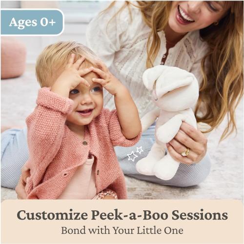 GUND Baby Peek-a-Boo Flora Bunny Plush, Bunny Rabbit Stuffed Animal, Baby Toy for Ages 0 and Up, Cream, 7 (Batteries Not Required)