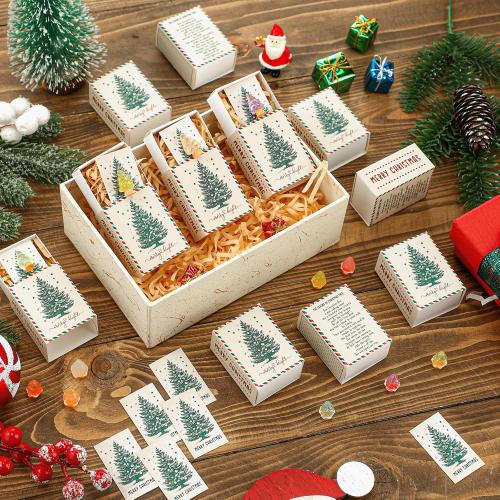 12 Sets Emotional Support Appreciation Gift Bulk for Employee Christmas Tree Positive Resin Team Building Small Thank You Gifts for Staff Coworkers Christmas Appreciation Day