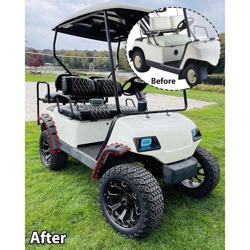 SAUTVS Front and Rear Fender Flares Compatible with Yamaha Golf Cart G14 G16 G19 G20 G22 Accessories, Mud Flaps Mud Guards for Yamaha Standard and Unmodified G14-G22 Golf Carts Bodies Only, 4PCS