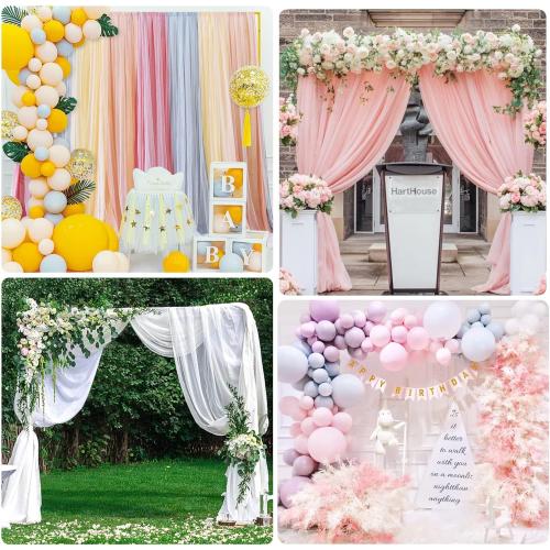 Wokceer 8x8FT Backdrop Stand Heavy Duty Pipe and Drape Kit with Base, Square Adjustable Backdrop Stand for Wedding Birthday Party Photo Booth Background Photography Exhibition Decoration