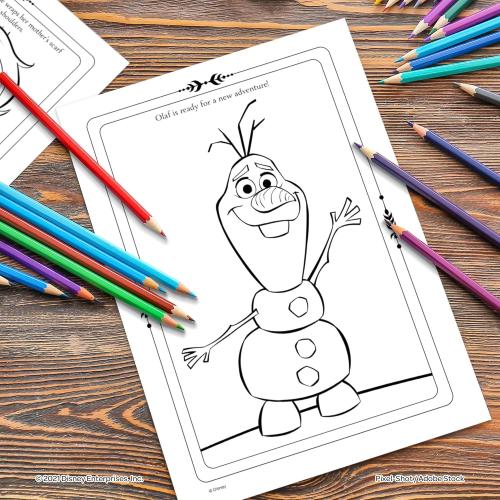 Disney Frozen 2 Elsa and Olaf 48-Page Color and Trace Activity Book, Bendon 46038