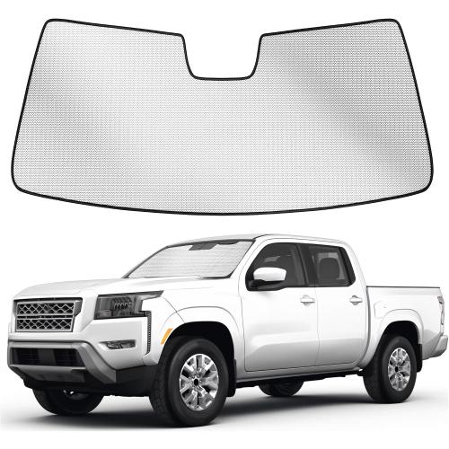 Windshield Sun Shade for Nissan Frontier 2022-2026 | Customed Window Sunshade, Full Coverage, Car Accessories Sun Visor Protector, Blocks 99% UV Rays