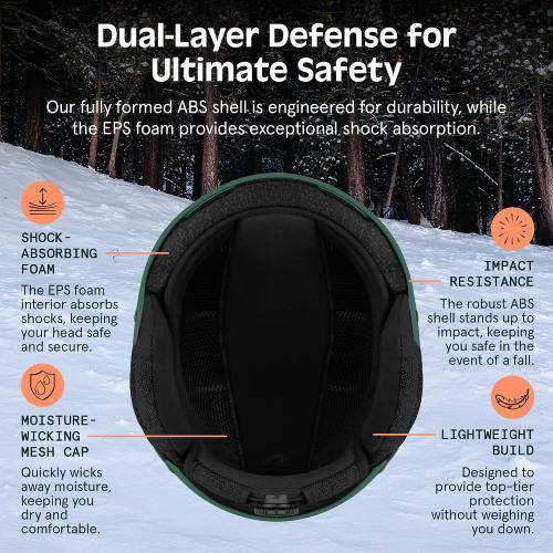 Retrospec Comstock Ski Helmet - Snowboard Helmet for Adults & Youth - Adjustable Fit Snow Helmet with Protective Shell and Breathable Vents for Men, Women, Boys & Girls