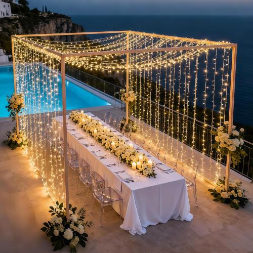JMEXSUSS 1000 LED Warm White Christmas String Lights with Remote, 8 Modes Plug-in for Indoor Outdoor Bedroom Garden Yards Thanksgiving Party Holiday Wedding Decor